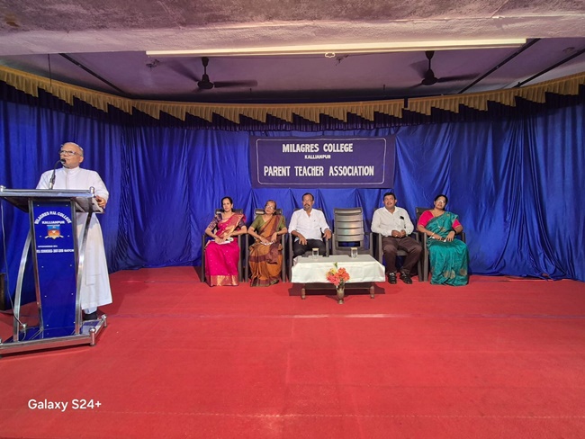 Parent-Teacher Association (PTA) meeting held at Milagres College Kallinpur